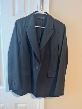 Lane Bryant Black Single-Button Blazer